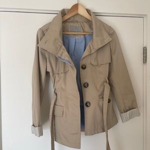 H&M Short Trench / Rain jacket beige size 4